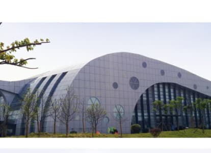 白山会议中心外景网架工程